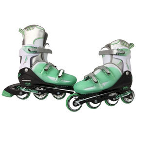 NWOB Roller Derby V-Tech 500 Inline Skates Adjustable 6-9 Mint White Soft Fit